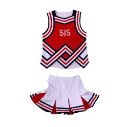 Design Girls Cheerleading Uniforms Customized Upper Body V-Neck Tank Top Lower Body Pleated Skirt Full Body Sublimation Color Full Elastic Waist St. James' Settlement Belcher Kindergarten Cheerleading Apparel Cheerleading Supplier CH222 Design Girls Cheerleading Uniforms Customized Upper Body V-Neck Tank Top Lower Body Pleated Skirt Full Body Sublimation Color Full Elastic Waist St. James' Settlement Belcher Kindergarten Cheerleading Apparel Cheerleading Supplier CH222